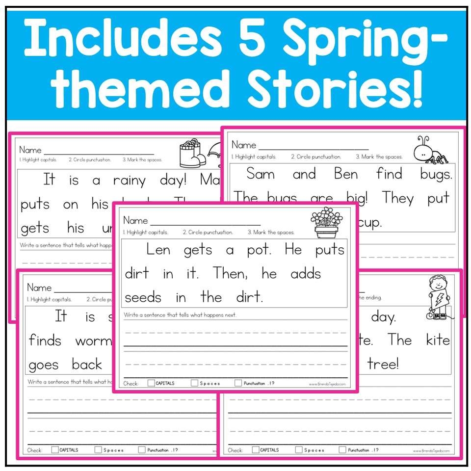 Capitalization And Punctuation Worksheets Sentence Editing And Structure Spring Tejeda S Tots Capitalization And Punctuation Worksheets Sentence Editing And Structure Spring Tejeda S Tots