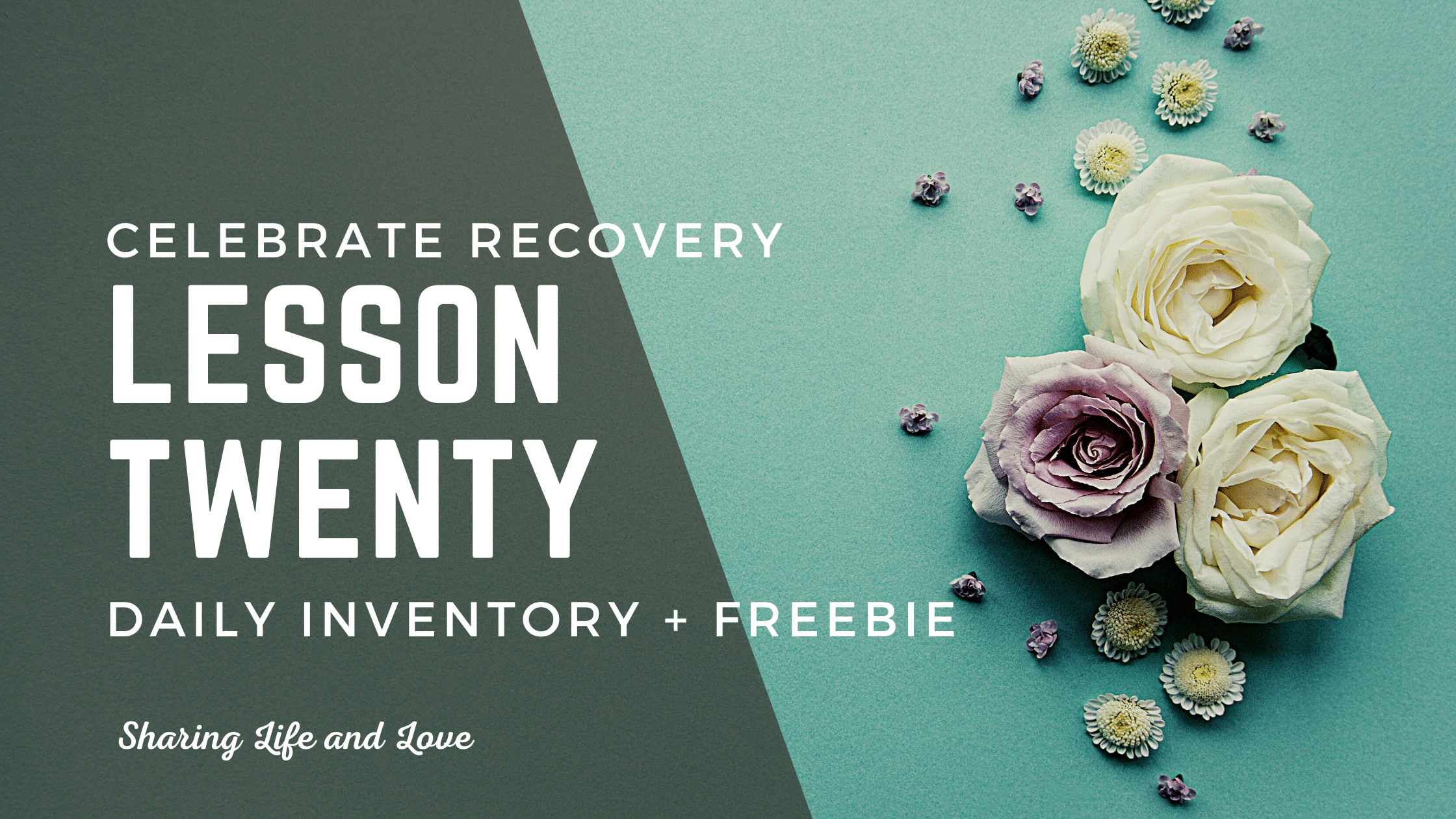 Celebrate Recovery Lesson 20 Daily Inventory Free Worksheet Sharing Life And Love