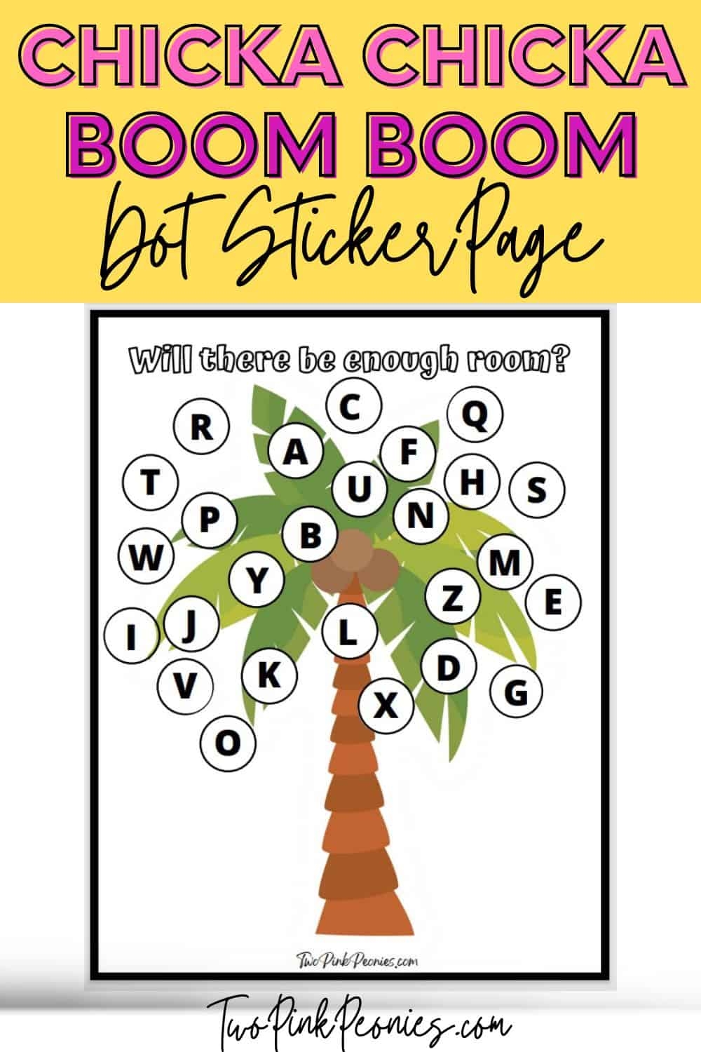 Chicka Chicka Boom Boom Printable Tree Instant Download Chicka Chicka Boom Boom Printable Tree Instant Download