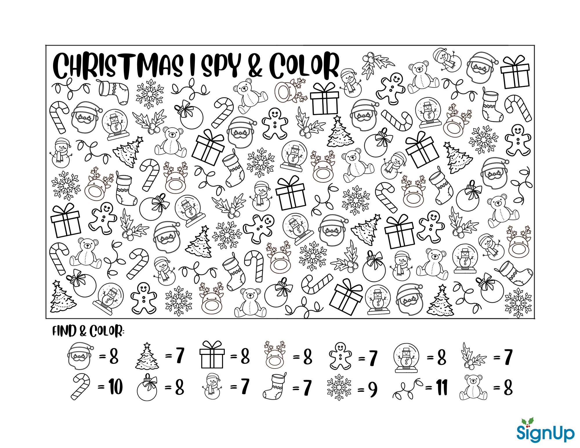Christmas Activity Sheets Coloring Pages SignUp Christmas Activity Sheets Coloring Pages SignUp