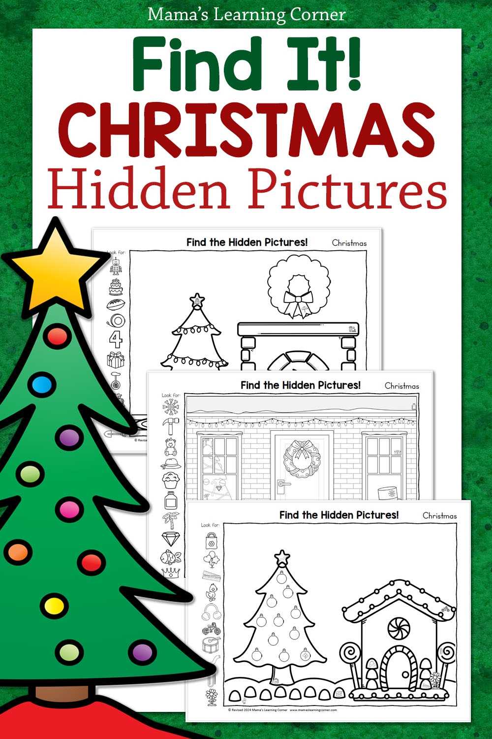 Christmas Hidden Picture Printables Mamas Learning Corner