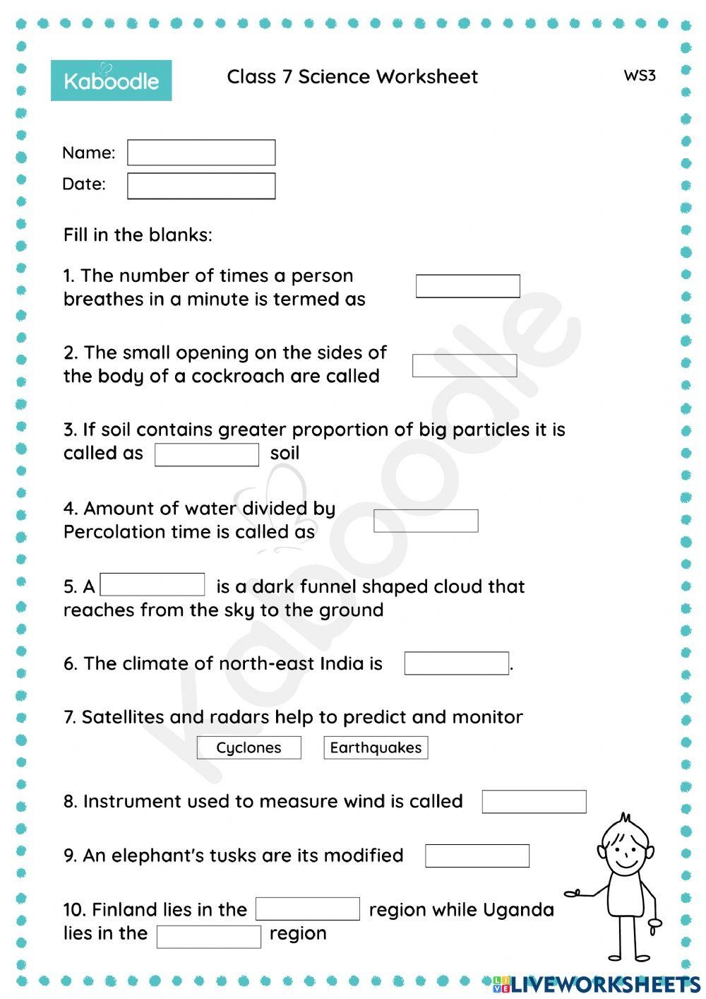 Class 7 Science Worksheet Mix 3 Worksheet Worksheets Library