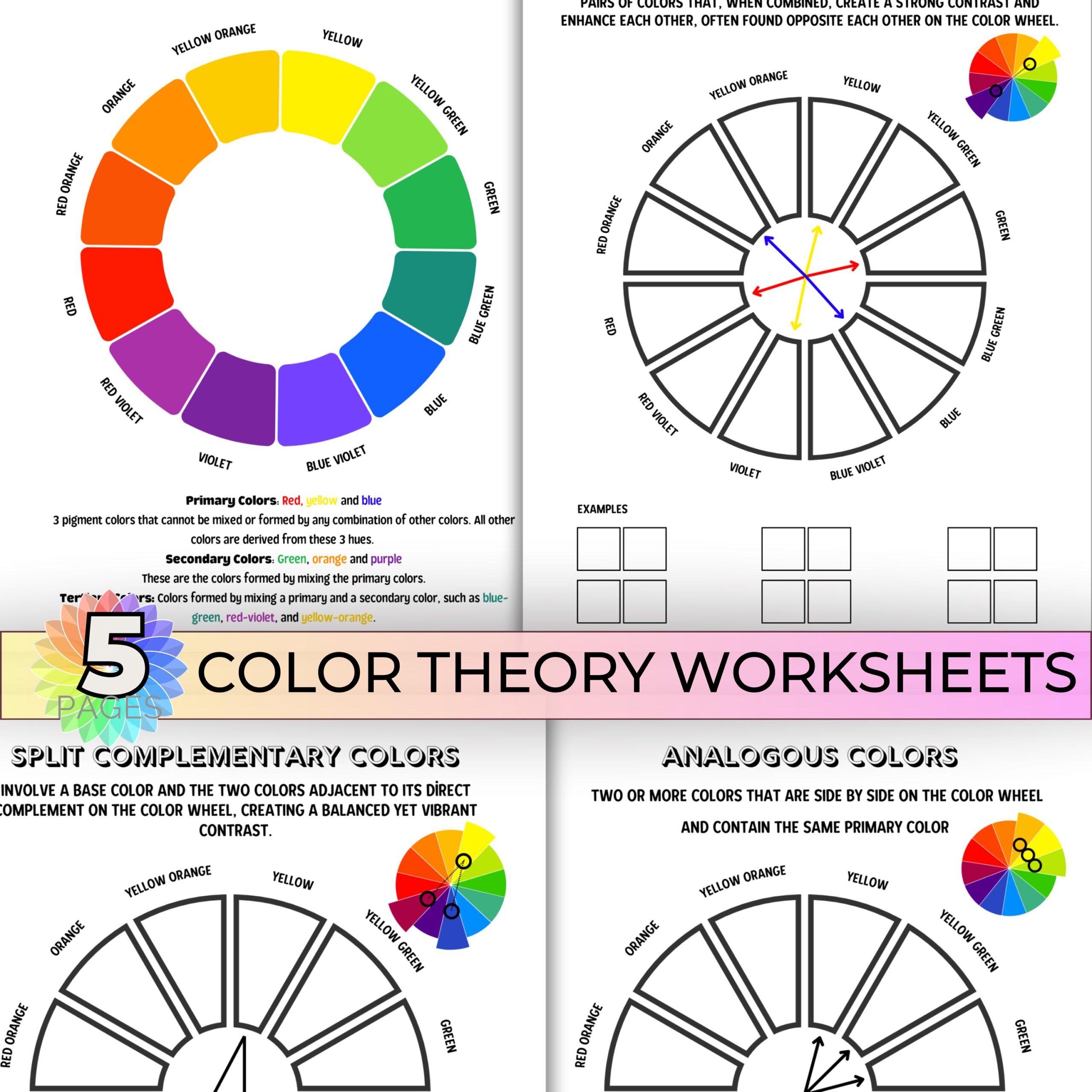Color Theory Worksheets Printable Color Wheel Painting Lesson Art Class Printable Drawing Activity Sheet Color Theory Reference Sheet Etsy Denmark Color Theory Worksheets Printable Color Wheel Painting Lesson Art Class Printable Drawing Activity Sheet Color Theory Reference Sheet Etsy Denmark