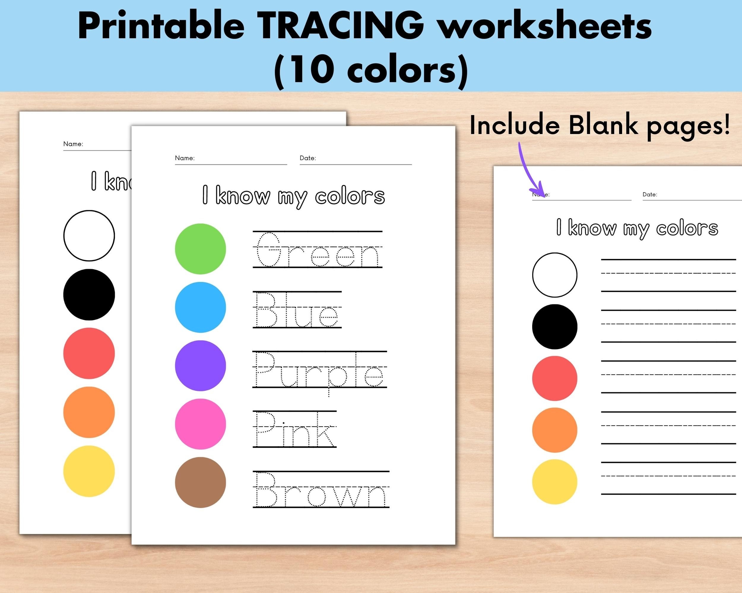 Color Tracing Spelling Preschool Worksheets fun Educational Printable Workbook For Homeschooling And Kindergarten Learn To Write Etsy