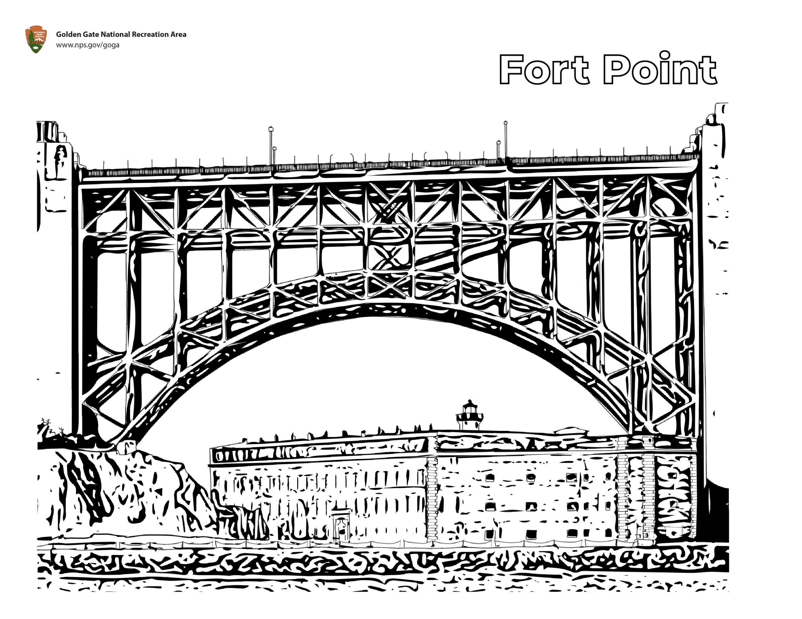 Coloring Pages Golden Gate U S National Park Service