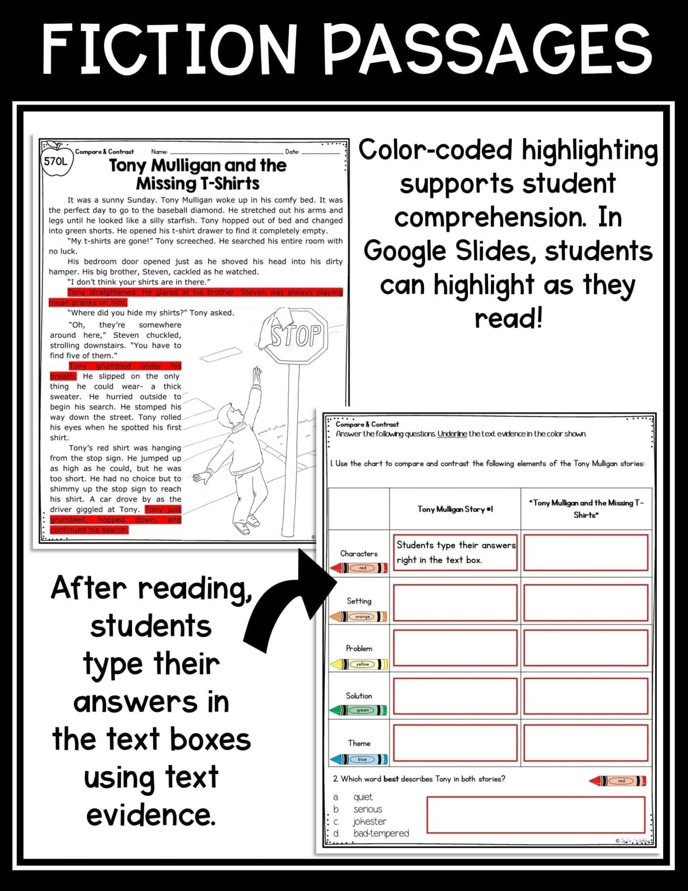Storyboard That Compare And Contrast Worksheet Templates