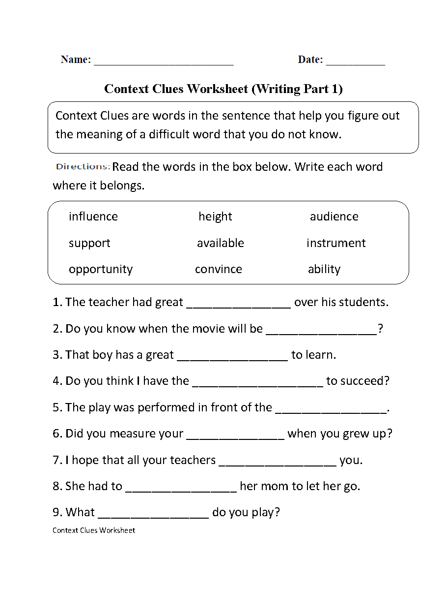 Sentences Worksheets Simple Sentences Worksheets