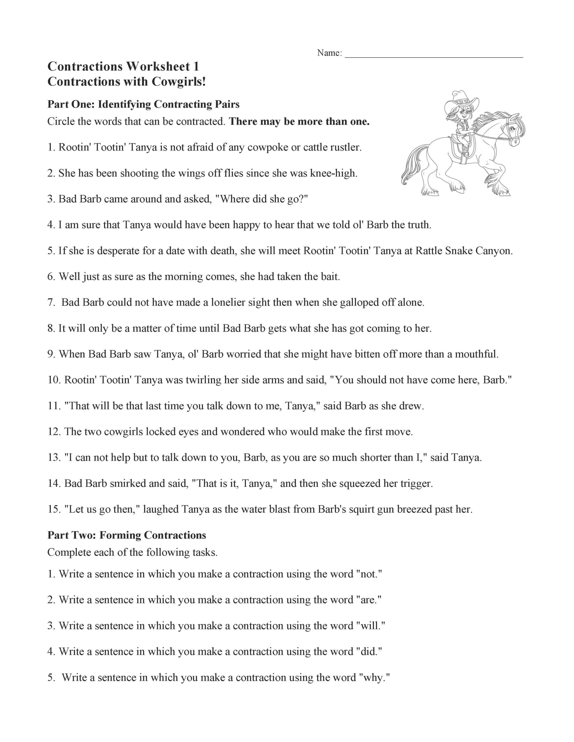 Contractions Worksheets And Activities Language Arts And Grammar Contractions Worksheets And Activities Language Arts And Grammar