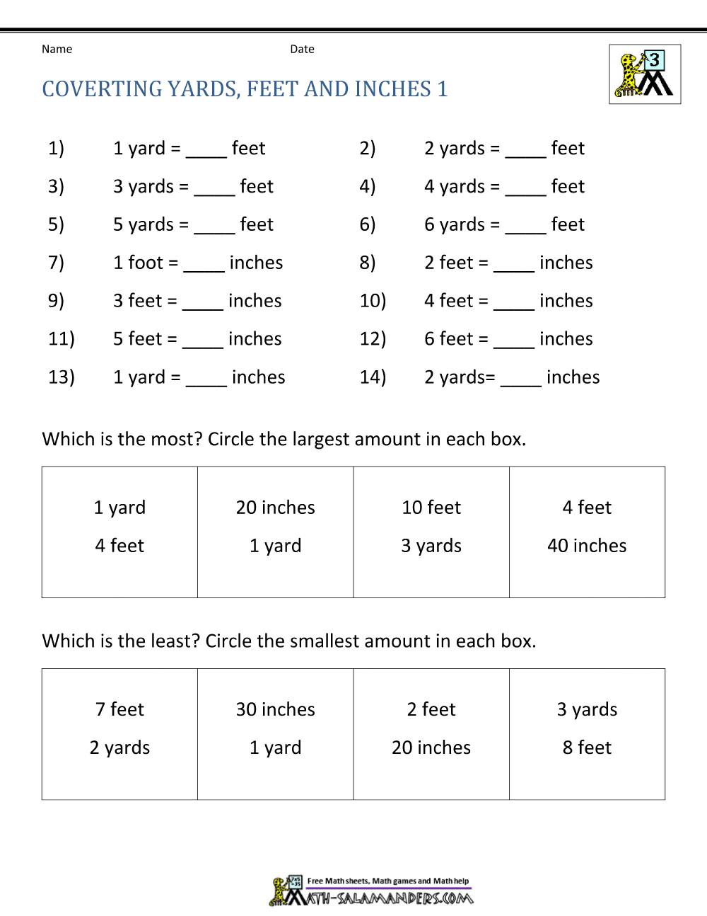 Converting Customary Units