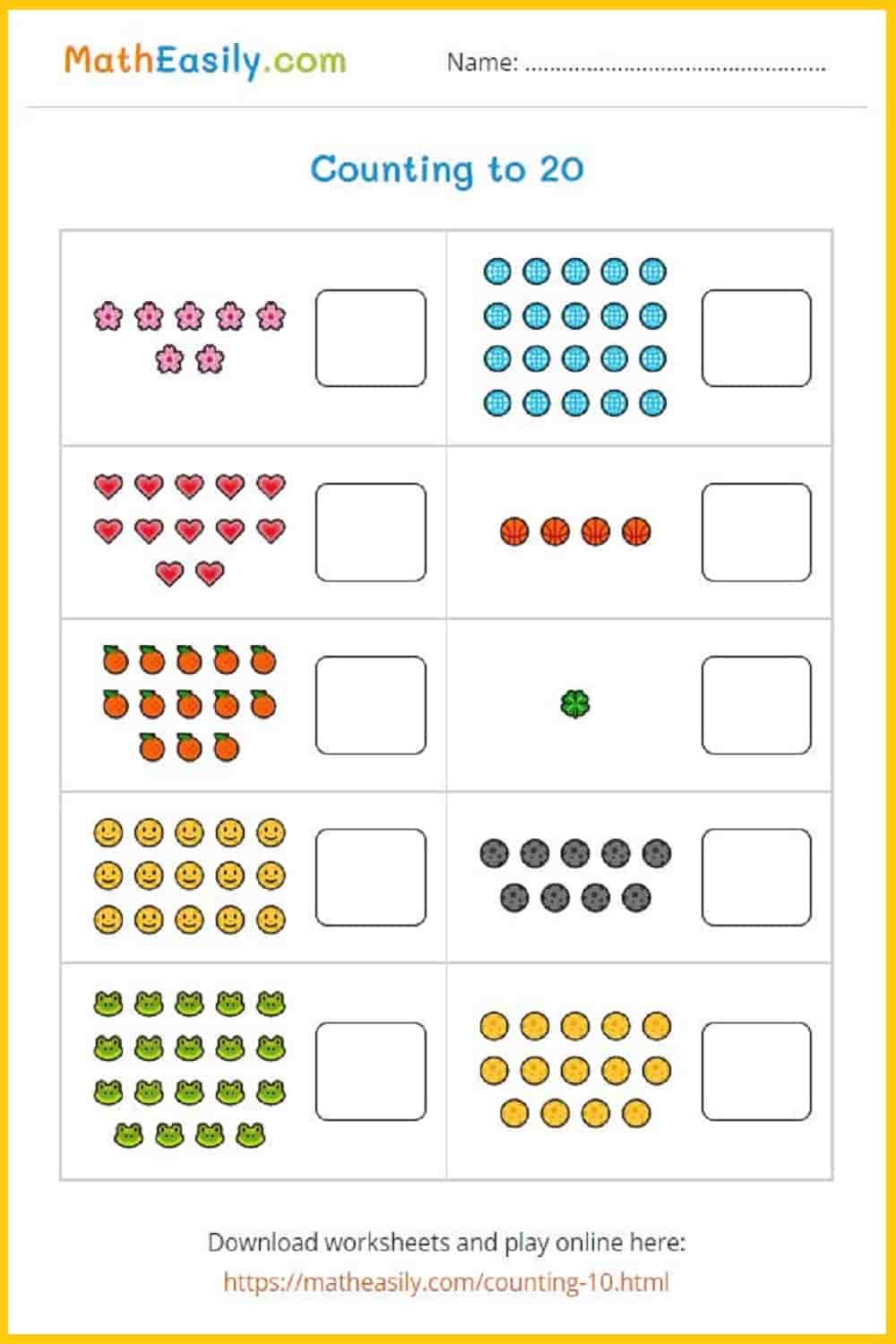 Ice Cream Missing Numbers 1 20 Worksheet Free Printable Digital PDF