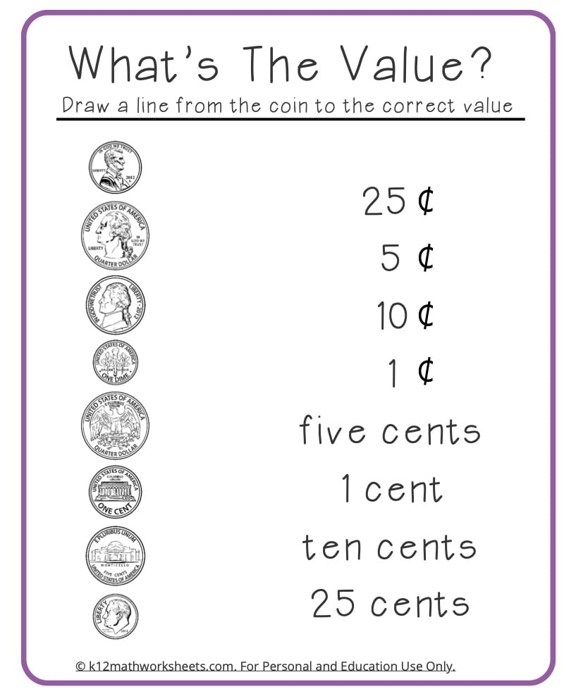 Counting Money Worksheets