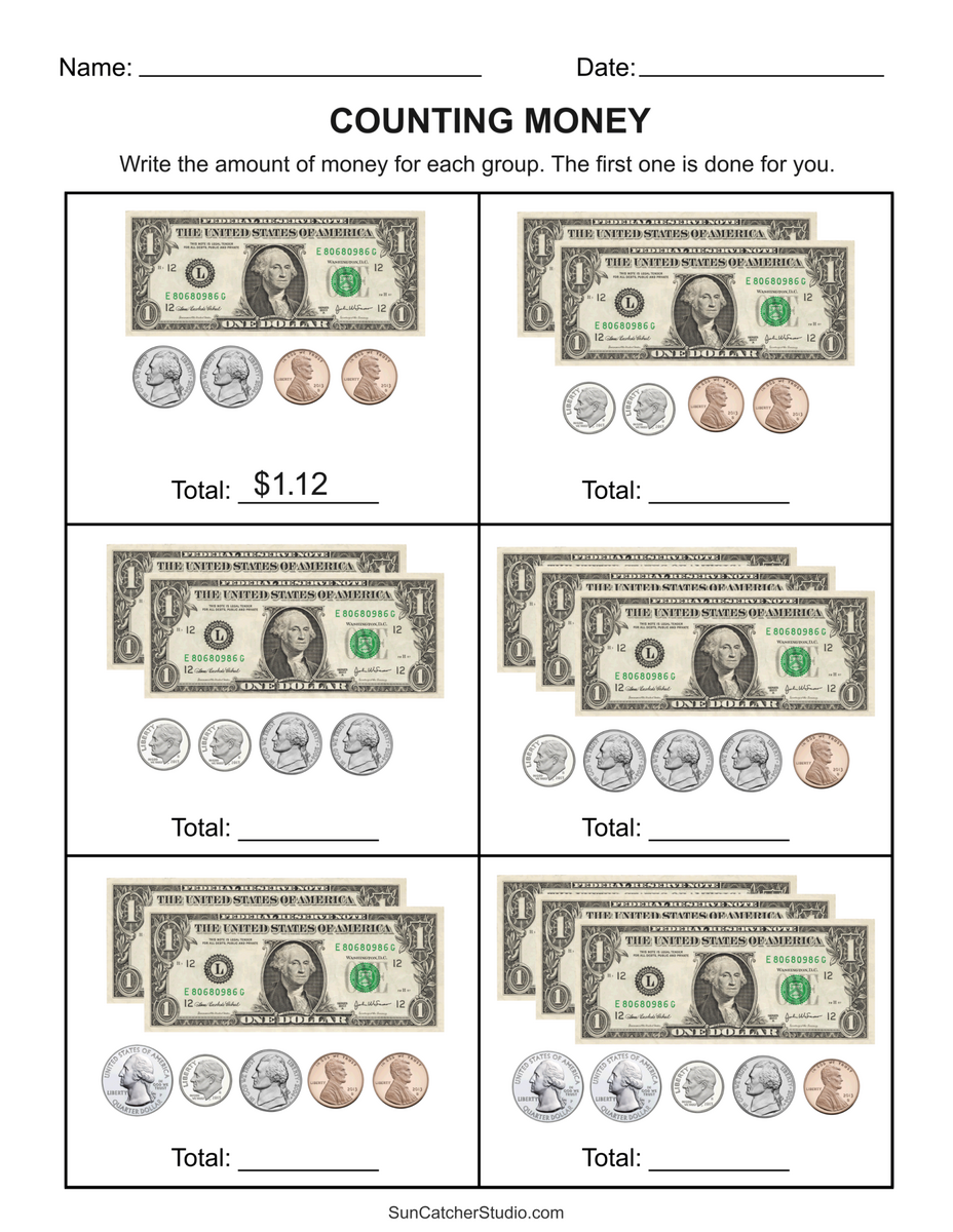 Money Addition Worksheet Collection 4th Grade