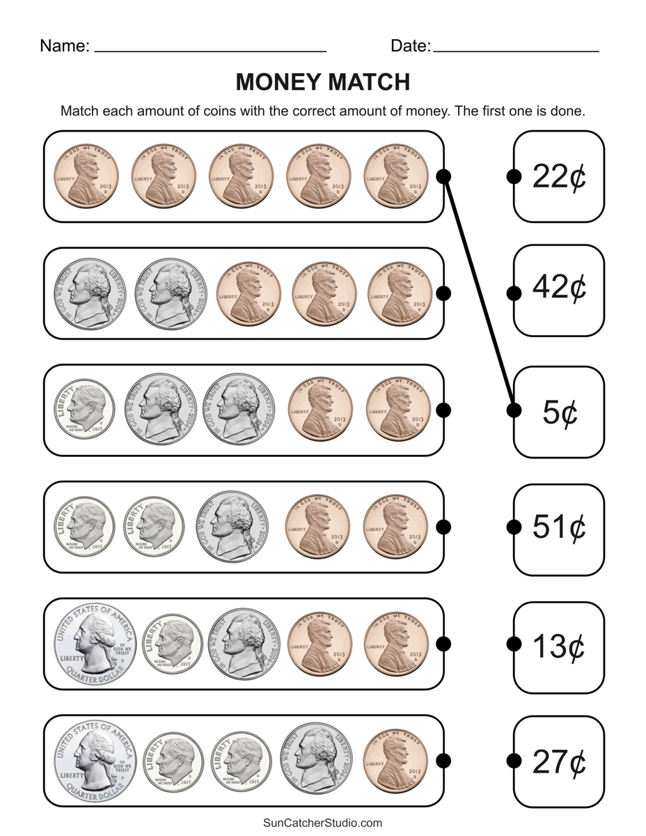 Counting Money Worksheets Money Math Free Printables Lettering SVG Files Tools Apps
