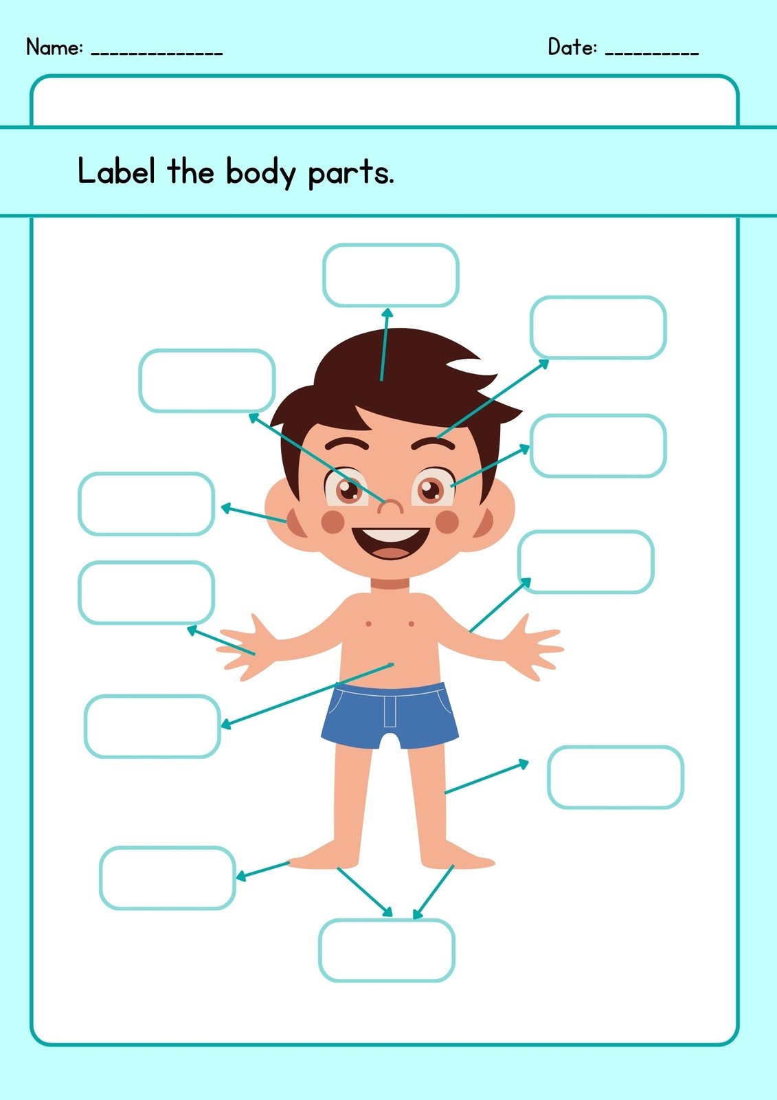 Customize 81 Body Parts Worksheets Templates Online Canva