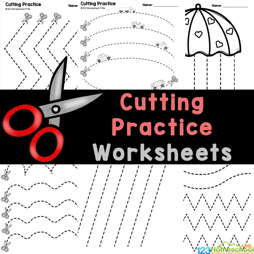 Cut Practice Sheets Free Printable Preschool Worksheets
