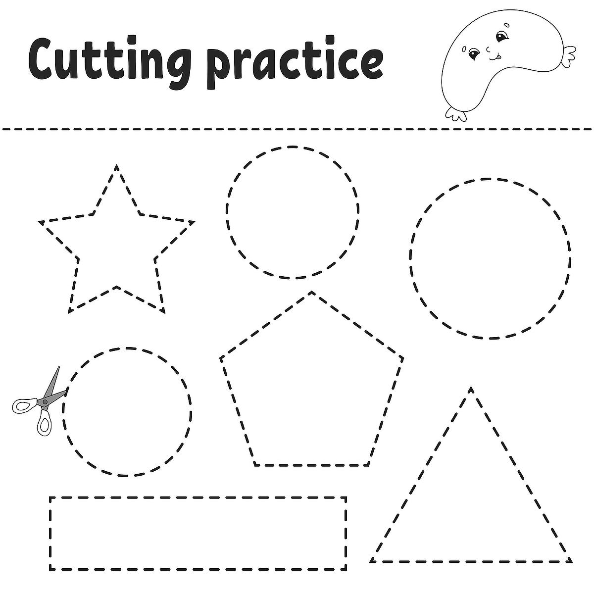 Cutting Practice Printables Printable Party Favors