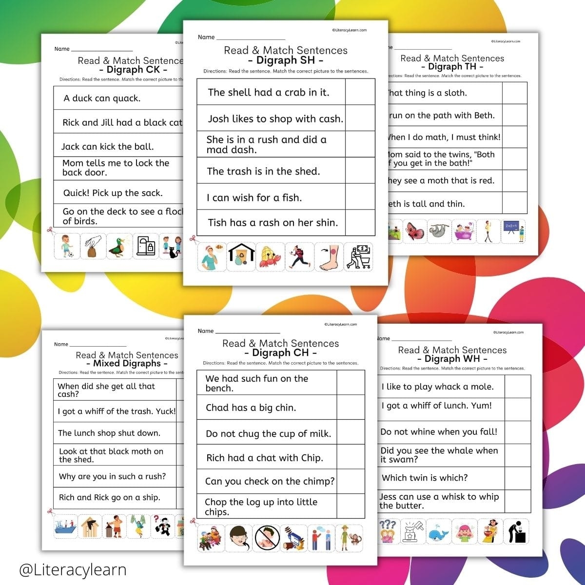 Digraph Sentences Worksheets 6 Free Printables Literacy Learn Digraph Sentences Worksheets 6 Free Printables Literacy Learn