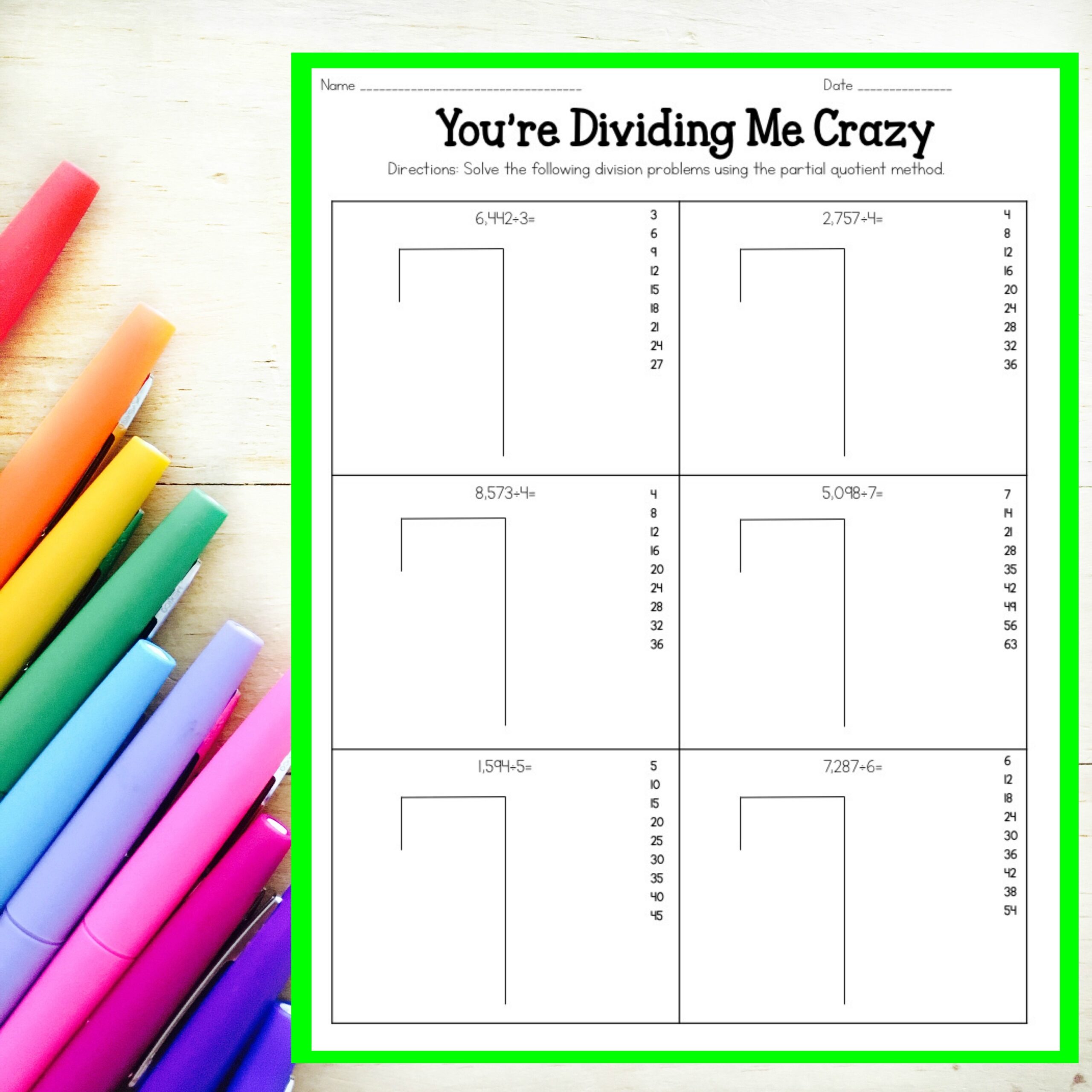 Dividing With Area Models And Partial Quotient Dividing With Area Models And Partial Quotient