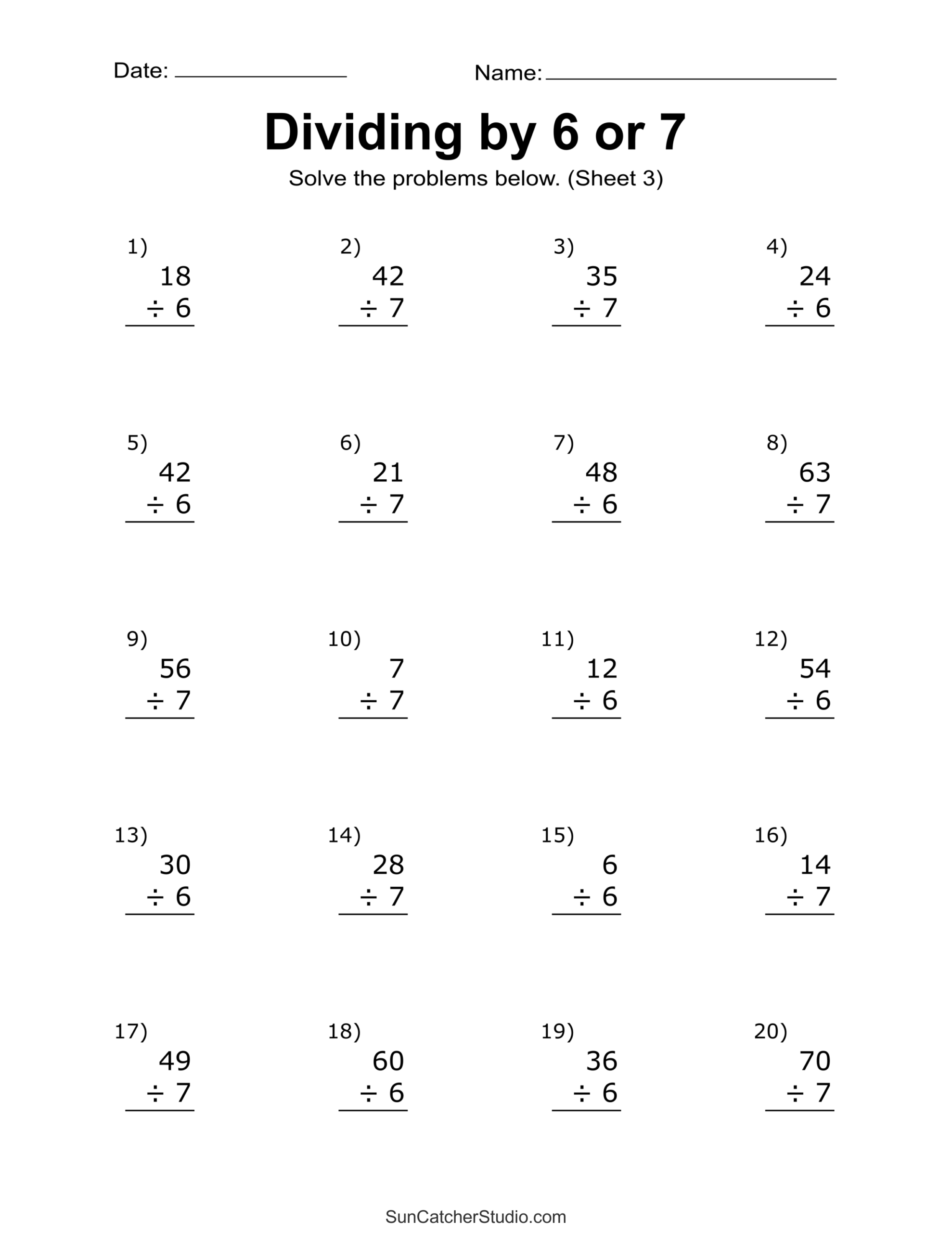 Division Worksheets Problems Free Printable Math Drills Free Printables Lettering SVG Files Tools Apps Grade 5 Math Worksheets Division 3 Digit By 2 Digit Problems