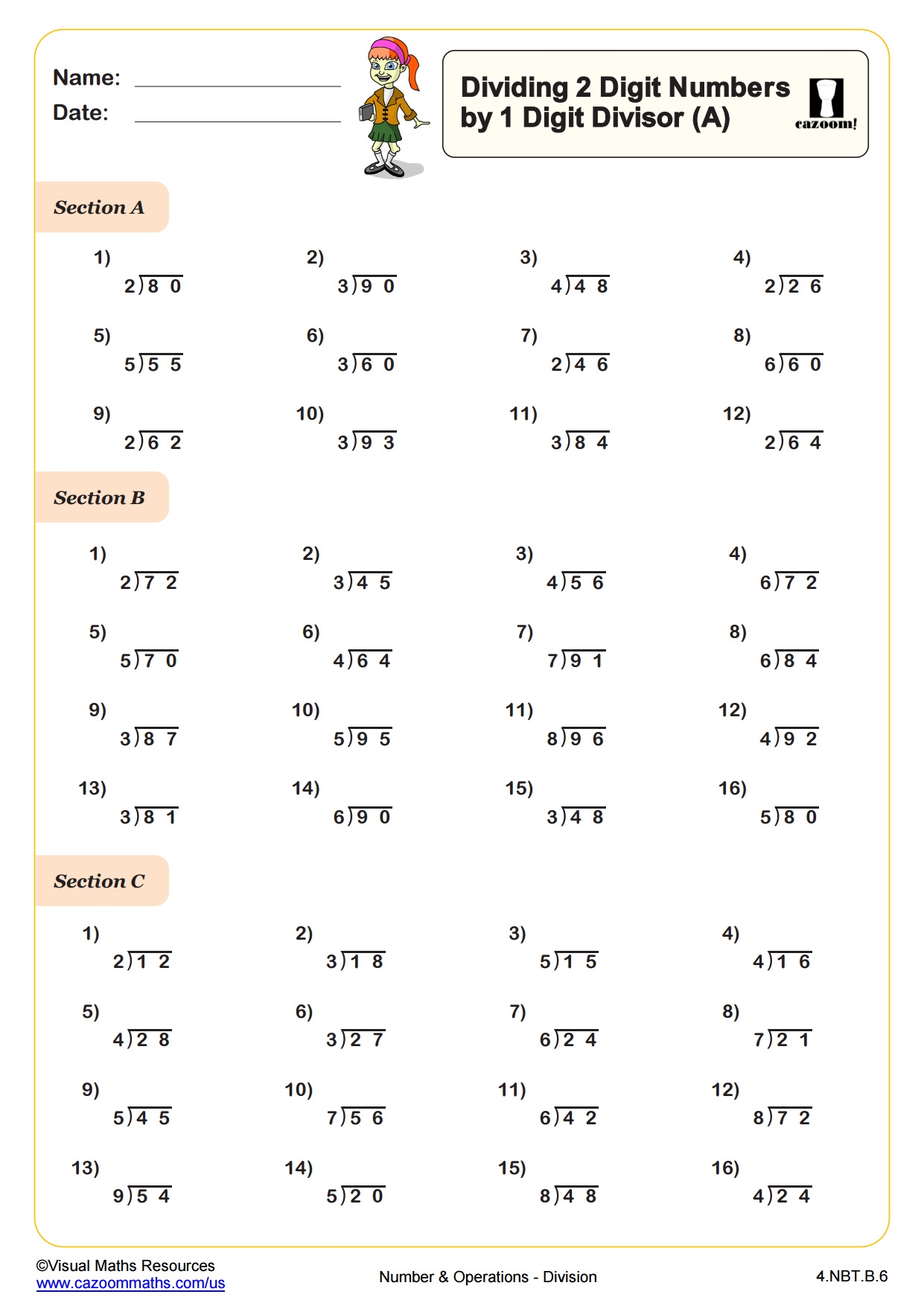 Division Worksheets With Answers Printable PDF Math Worksheets Cazoom Math Division Worksheets With Answers Printable PDF Math Worksheets Cazoom Math