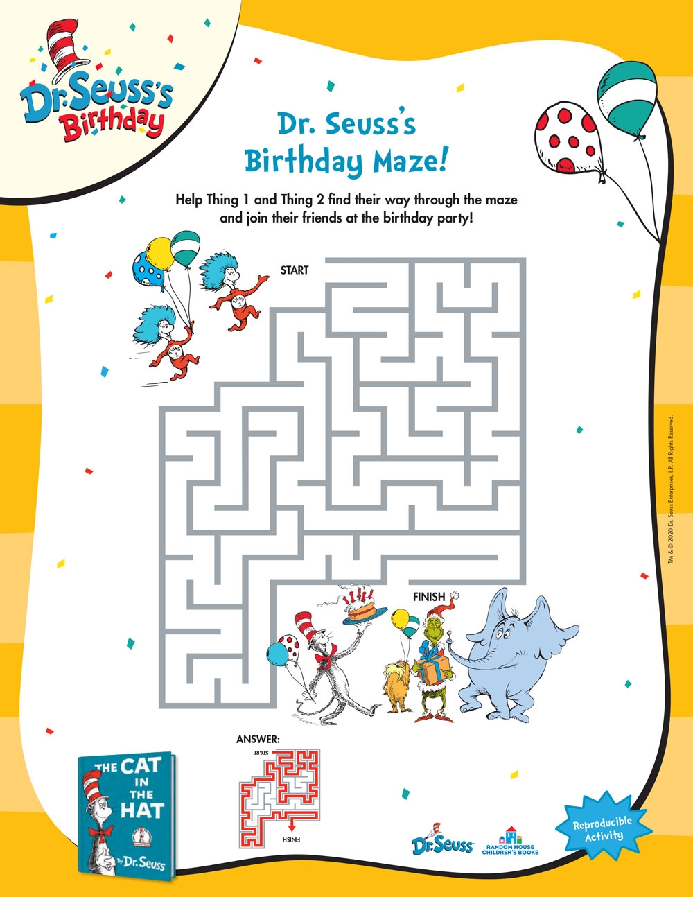 Dr Seuss Activities And Printables FUN Blog