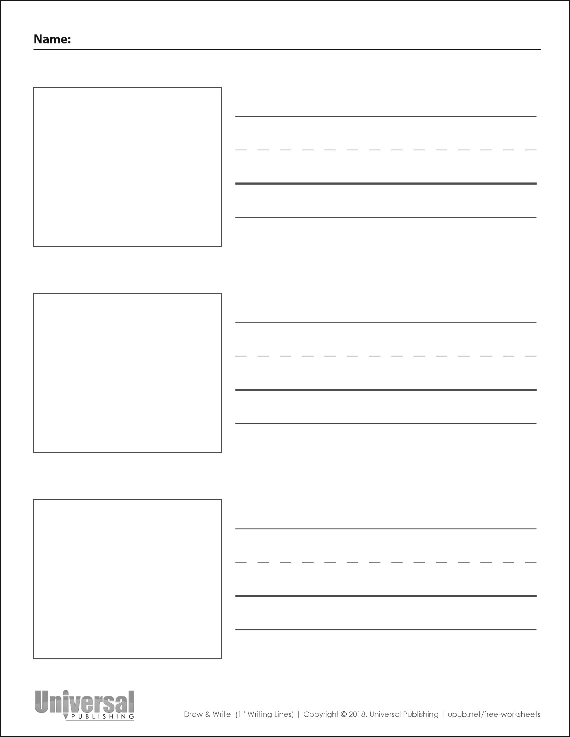 Draw Write Paper Free Printables Universal Publishing Blog Worksheets Library