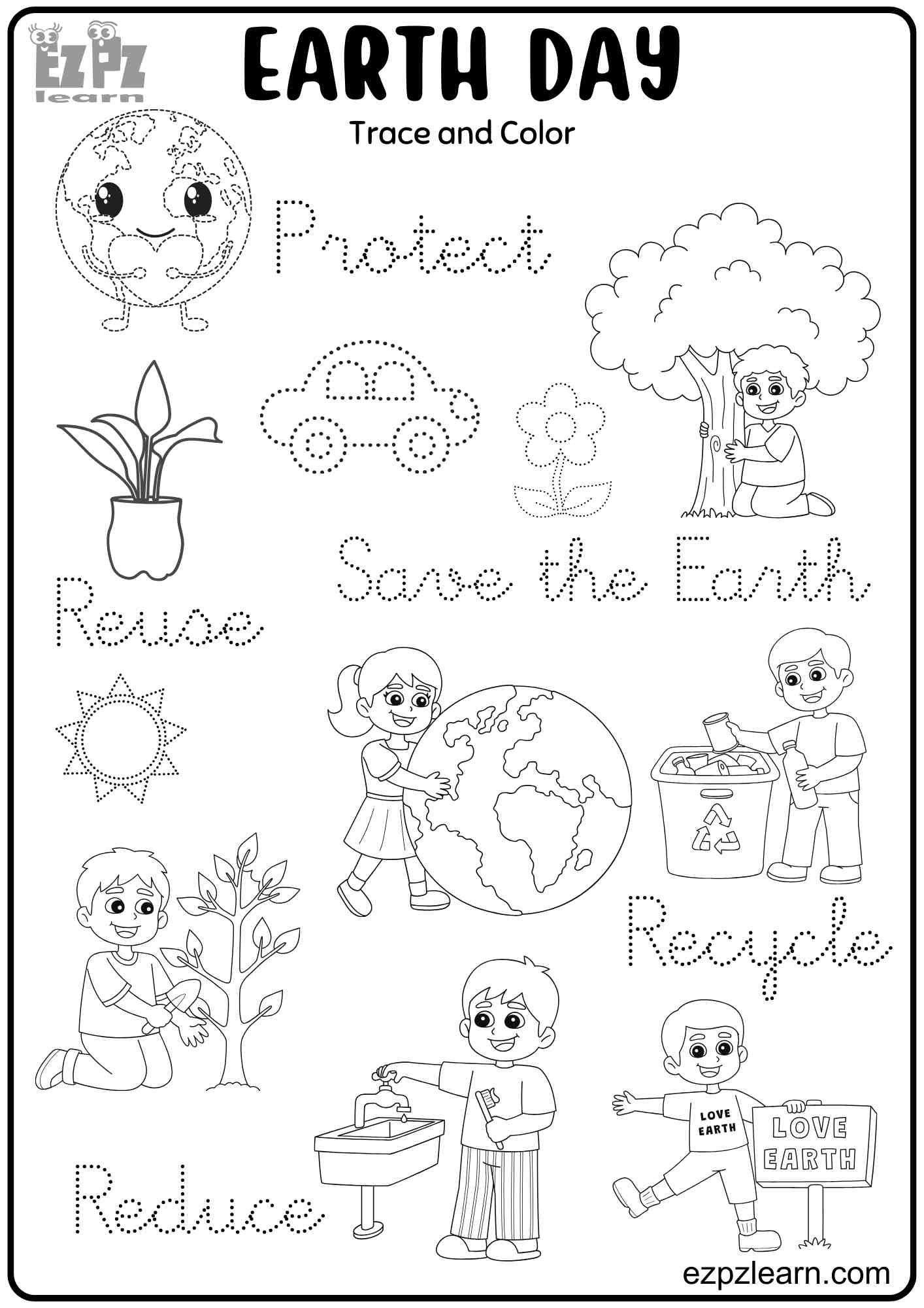Free Printable Earth Day Worksheet