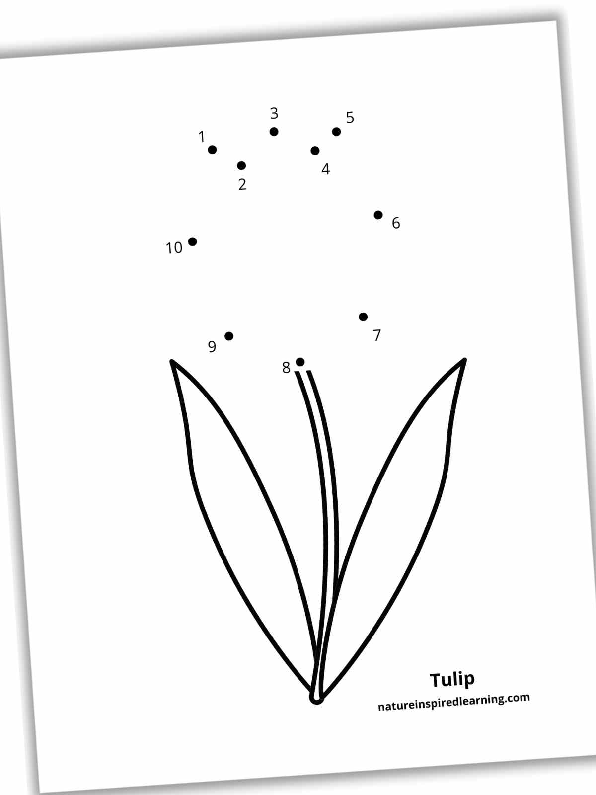 Easy 1 10 Dot To Dot Worksheets Nature Inspired Learning
