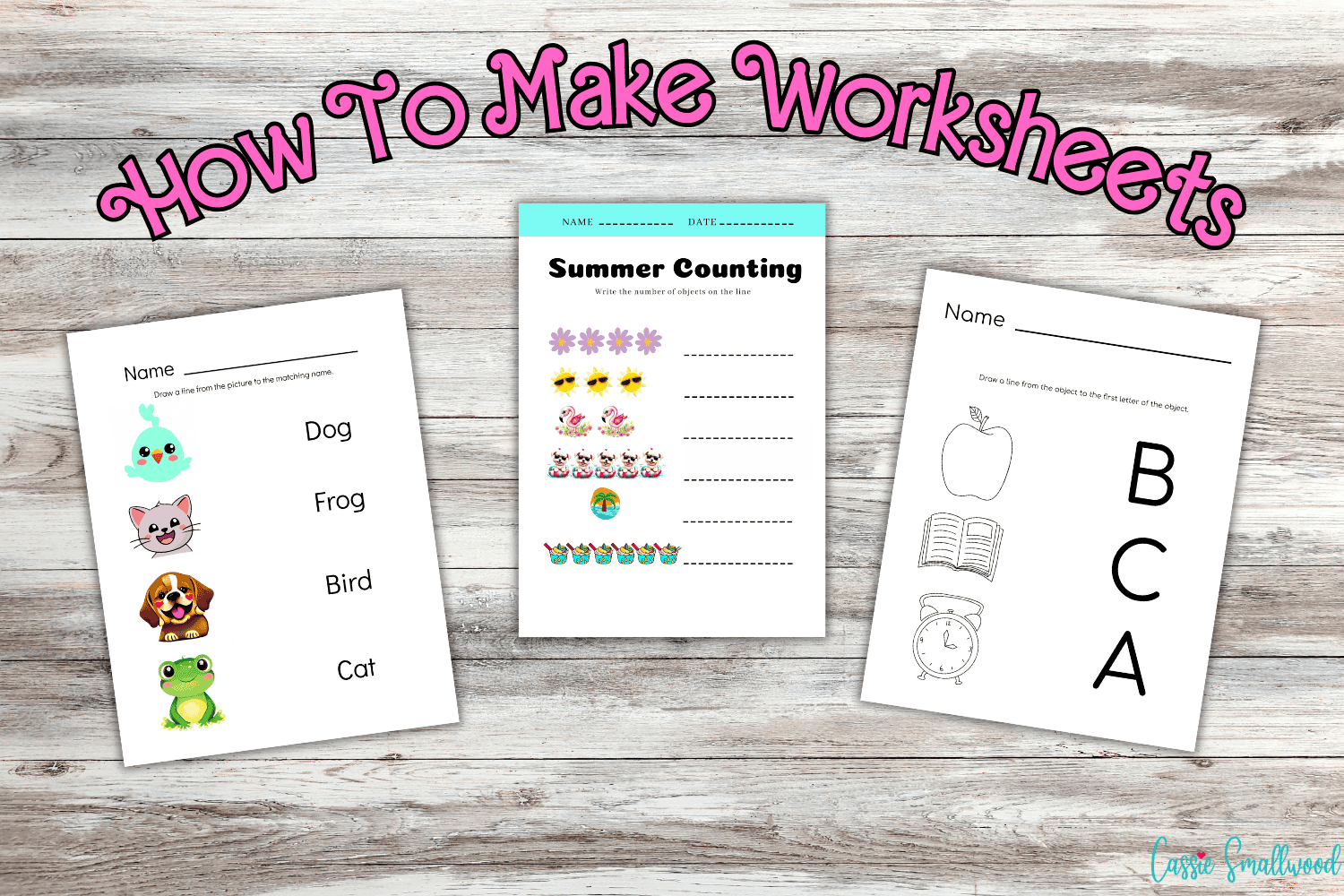 Easy To Make Educational Worksheets To Sell On Etsy Or TPT Cassie Smallwood