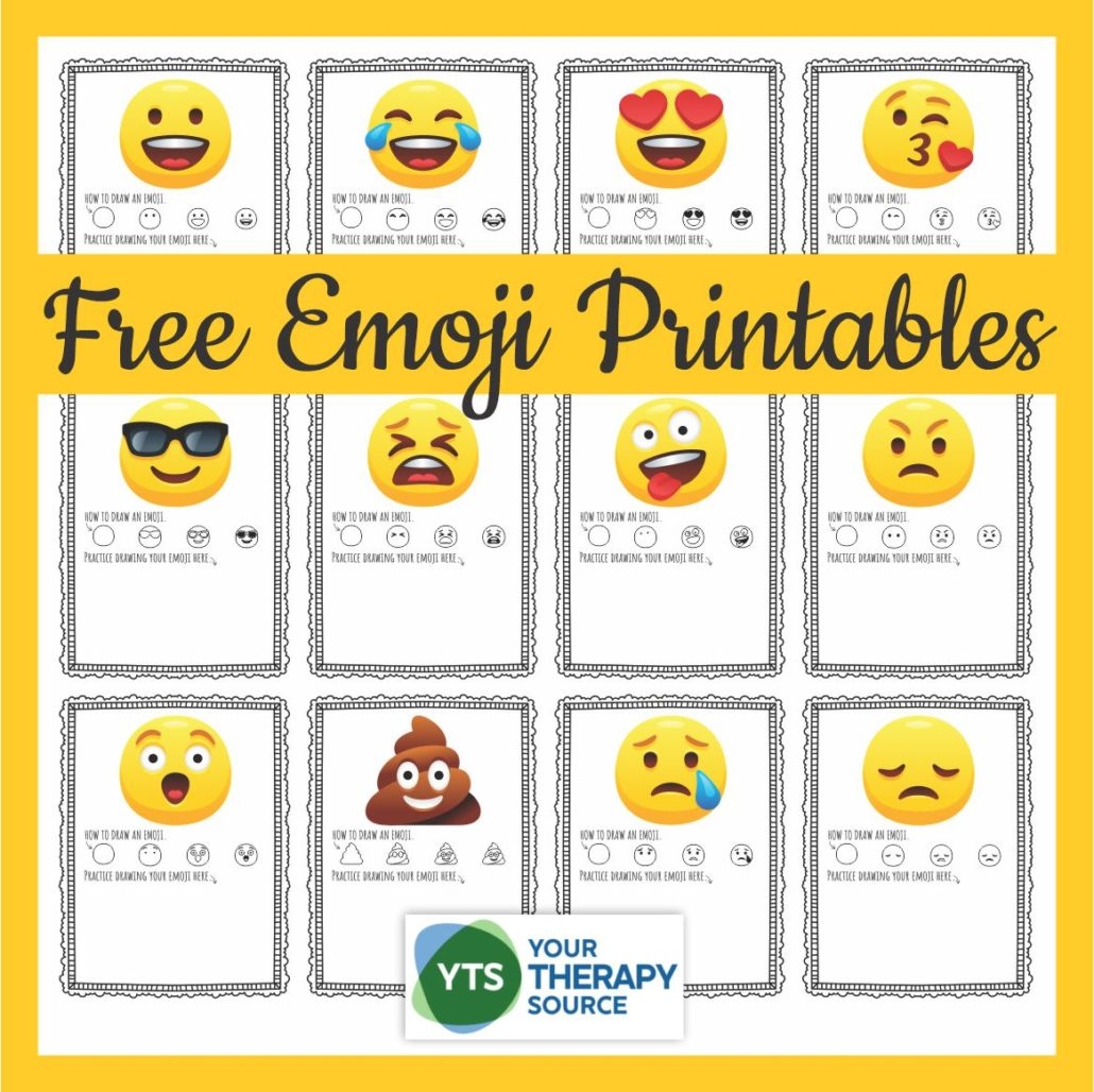 Emoji Printables How To Draw Emoji Faces Your Therapy Source Free Printable Emotional Regulation Activities For Kids The Inspired Treehouse