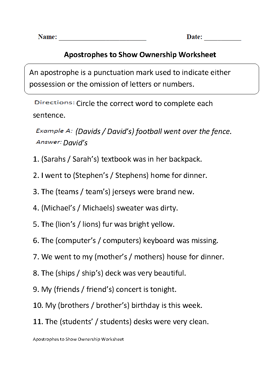 Englishlinx Apostrophes Worksheets Englishlinx Apostrophes Worksheets