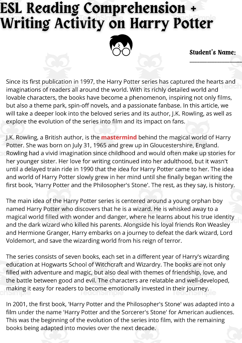 Reading Comprehension Worksheets Online Or Printable