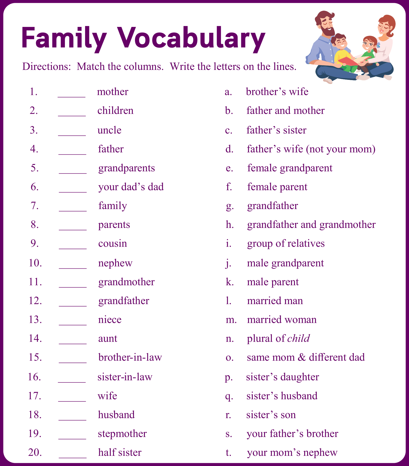 ESL Worksheets Free And Printable Fun With Cute Images Worksheets Library