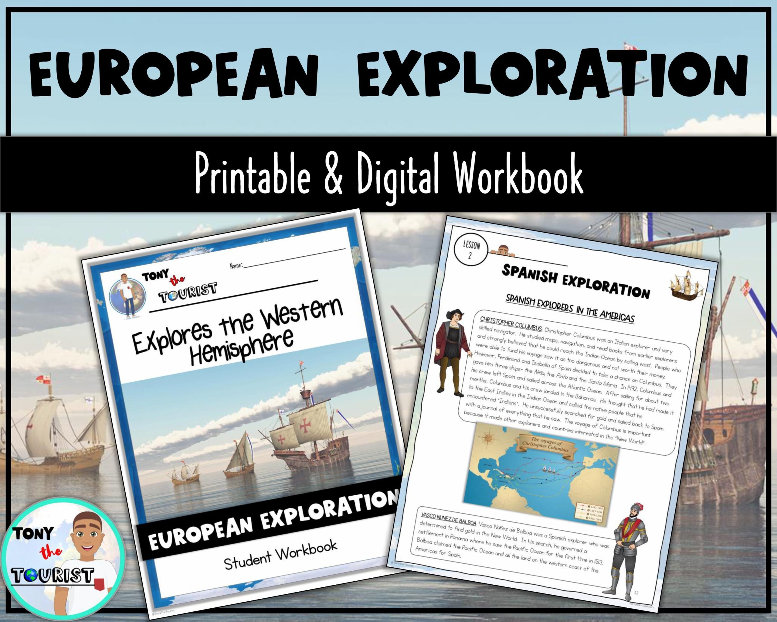 European Exploration Informational Reading Passages Workbook With Reading Strategy Tasks Etsy