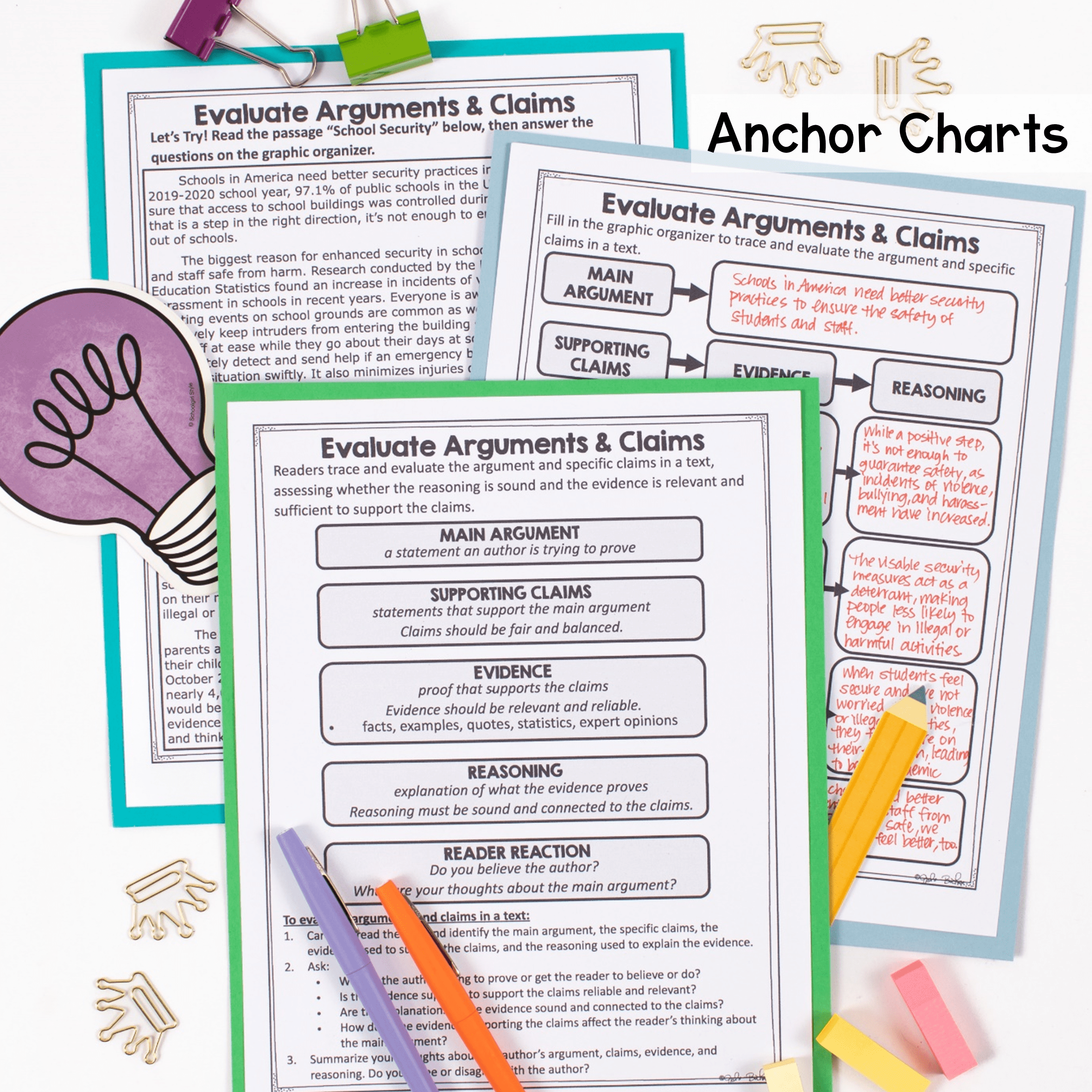 Evaluate Arguments Claims RI 7 8 RI 8 8 Reading Passages MagiCore