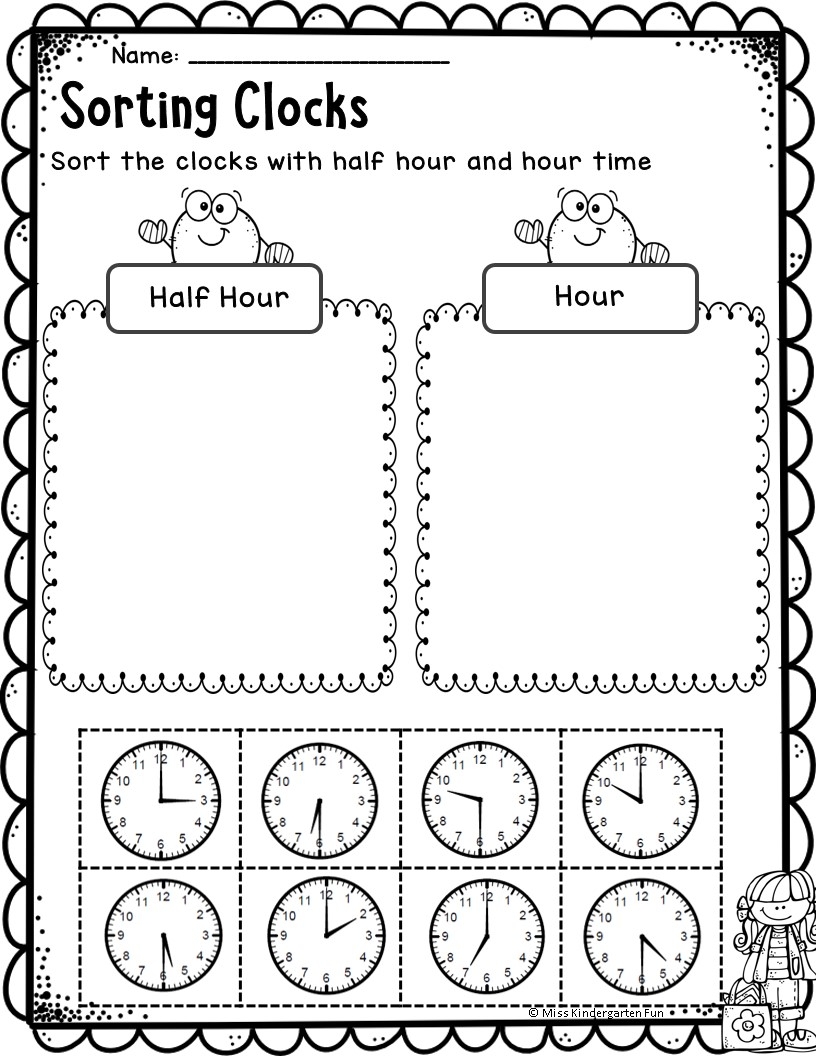 First Grade Telling Time Worksheets Made By Teachers