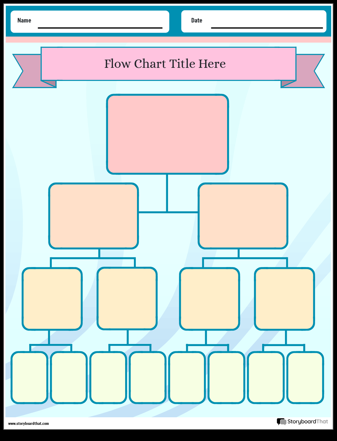 Flow Chart Worksheets Free Templates By Storyboard That