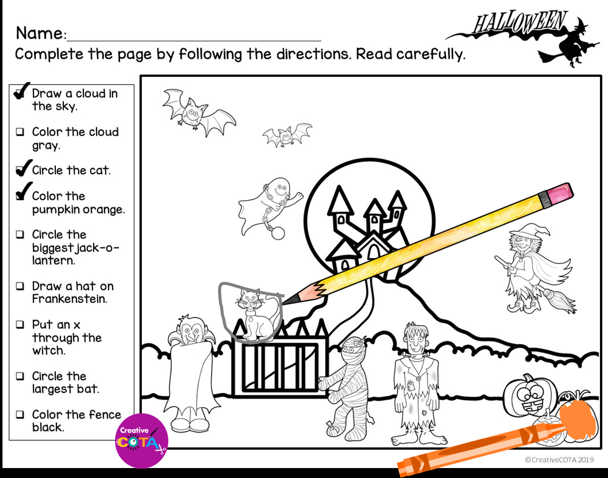 Following Directions Coloring Activities For Listening Comprehension Bundle Made By Teachers