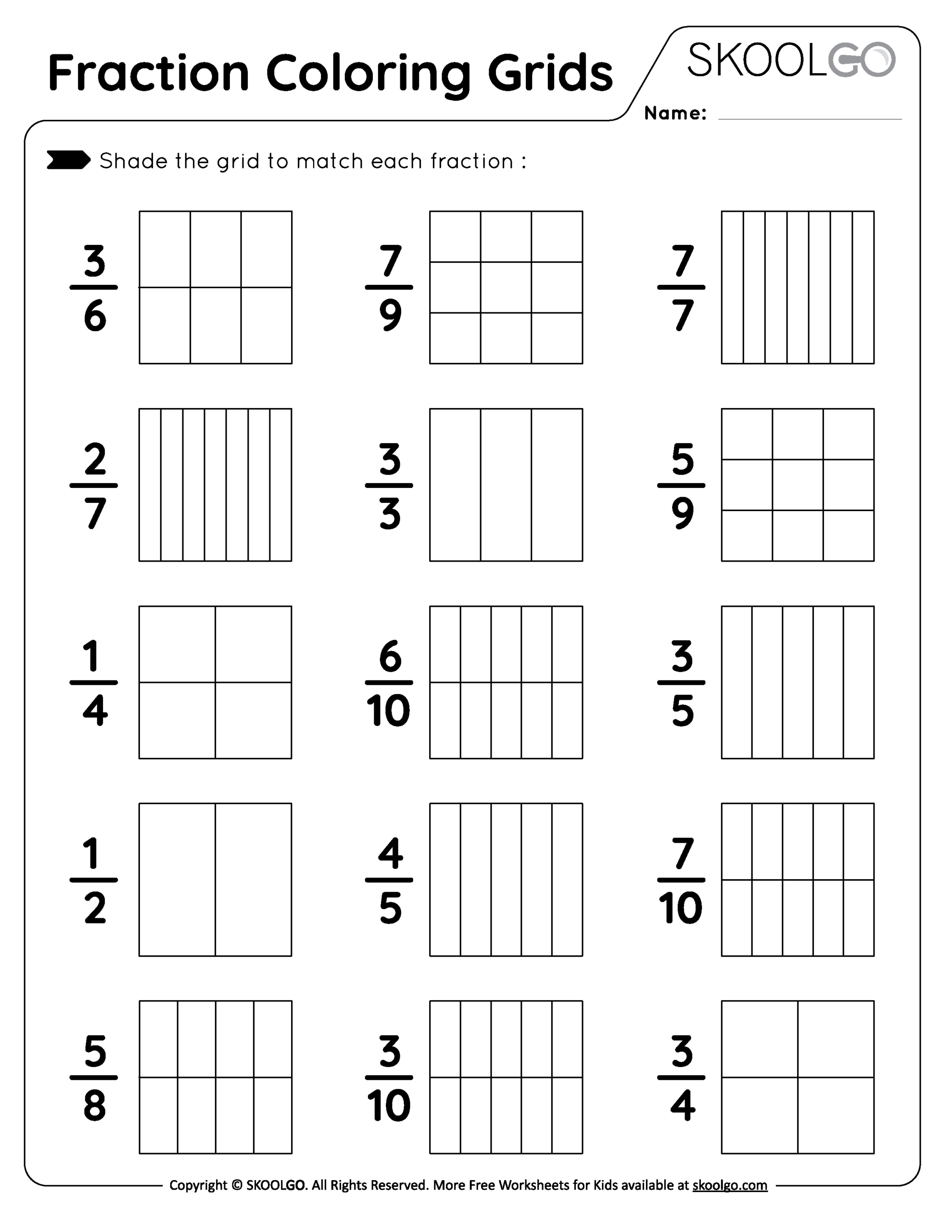 Fun Math Fraction Worksheets For 3rd Graders Made By Teachers