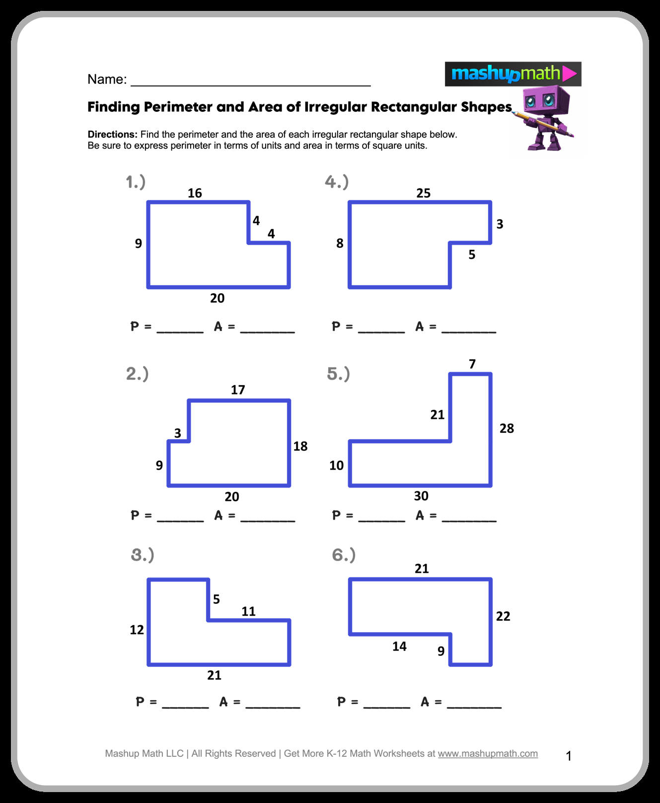 Free 5th Grade Math Worksheets Printable W Answers Mashup Math