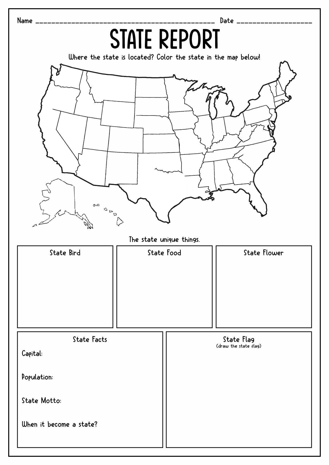 Free 5th Grade State Report Worksheet Download Free 5th Grade State Report Worksheet Png Images Free Worksheets On Clipart Library