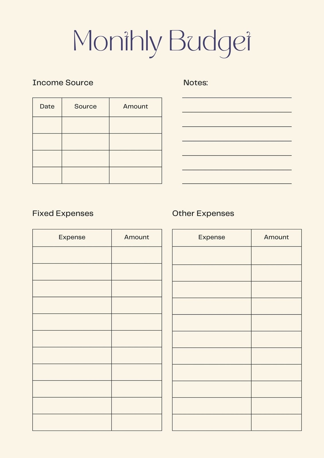 Free And Customizable Budget Templates Canva Free And Customizable Budget Templates Canva