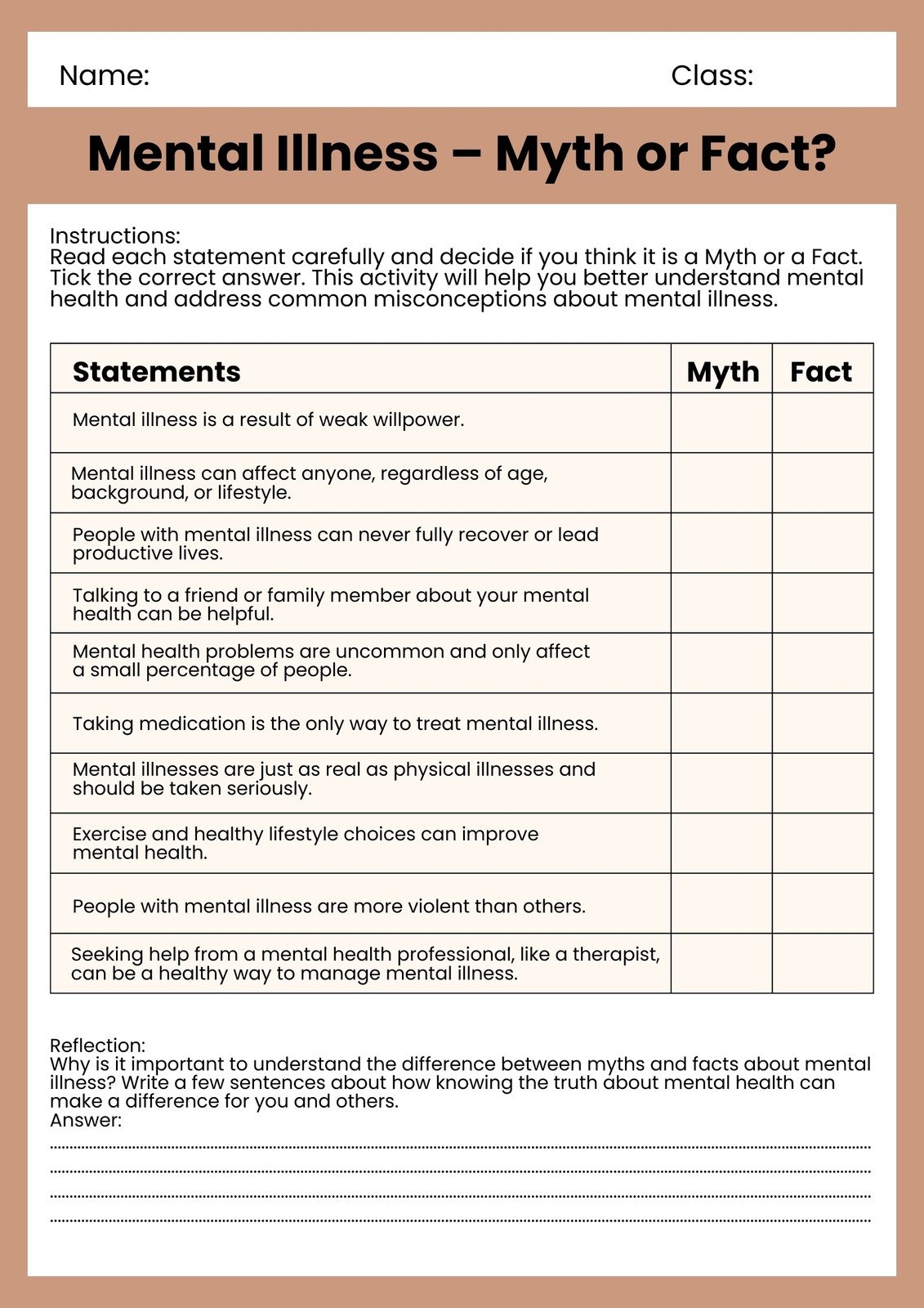 Free And Customizable Mental Health Templates Canva