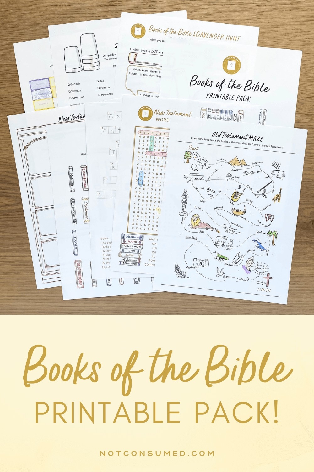 FREE Books Of The Bible Printable 7 Ways To Make Memorizing Fun