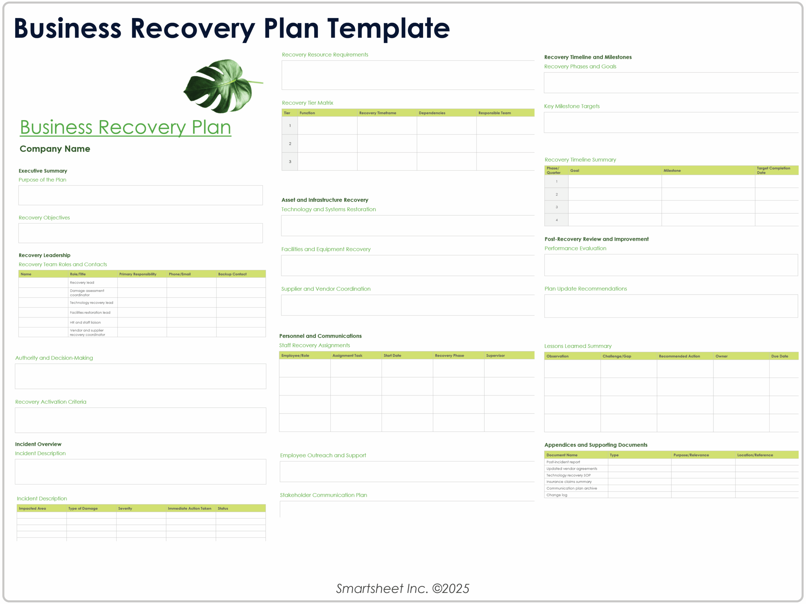 Free Business Plan Templates