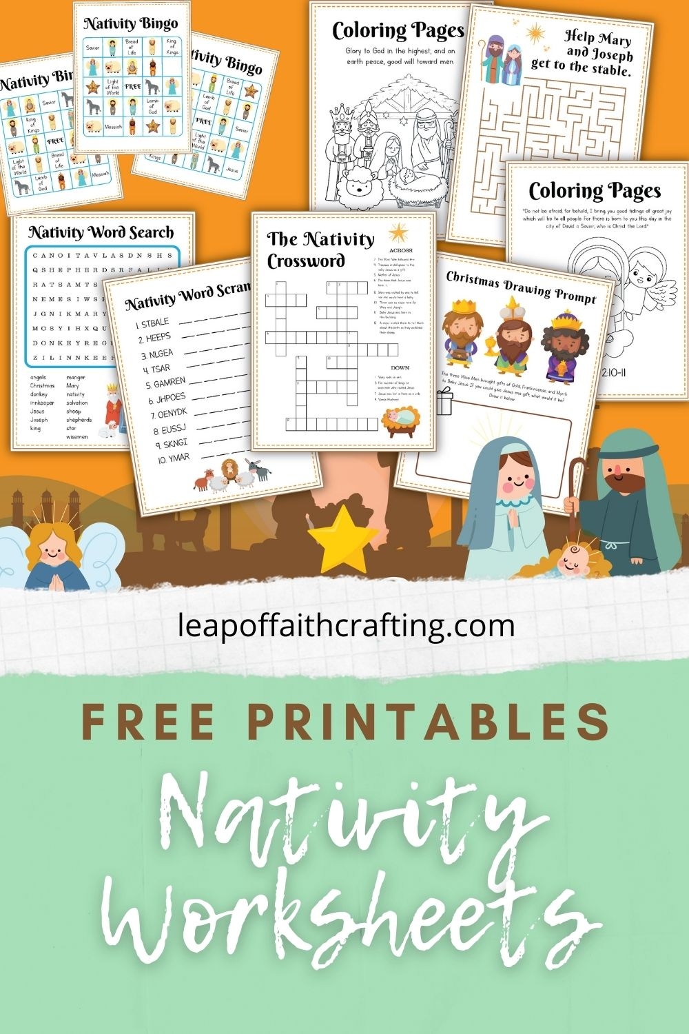 FREE Christmas Story Printables Activity Sheets Leap Of Faith Crafting