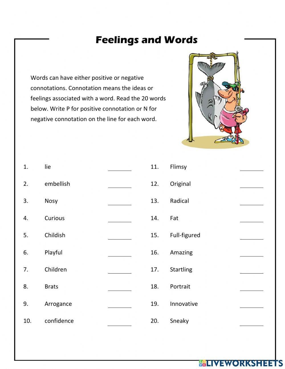 Free Connotations And Denotations Worksheet Download Free Connotations And Denotations Worksheet Png Images Free Worksheets On Clipart Library