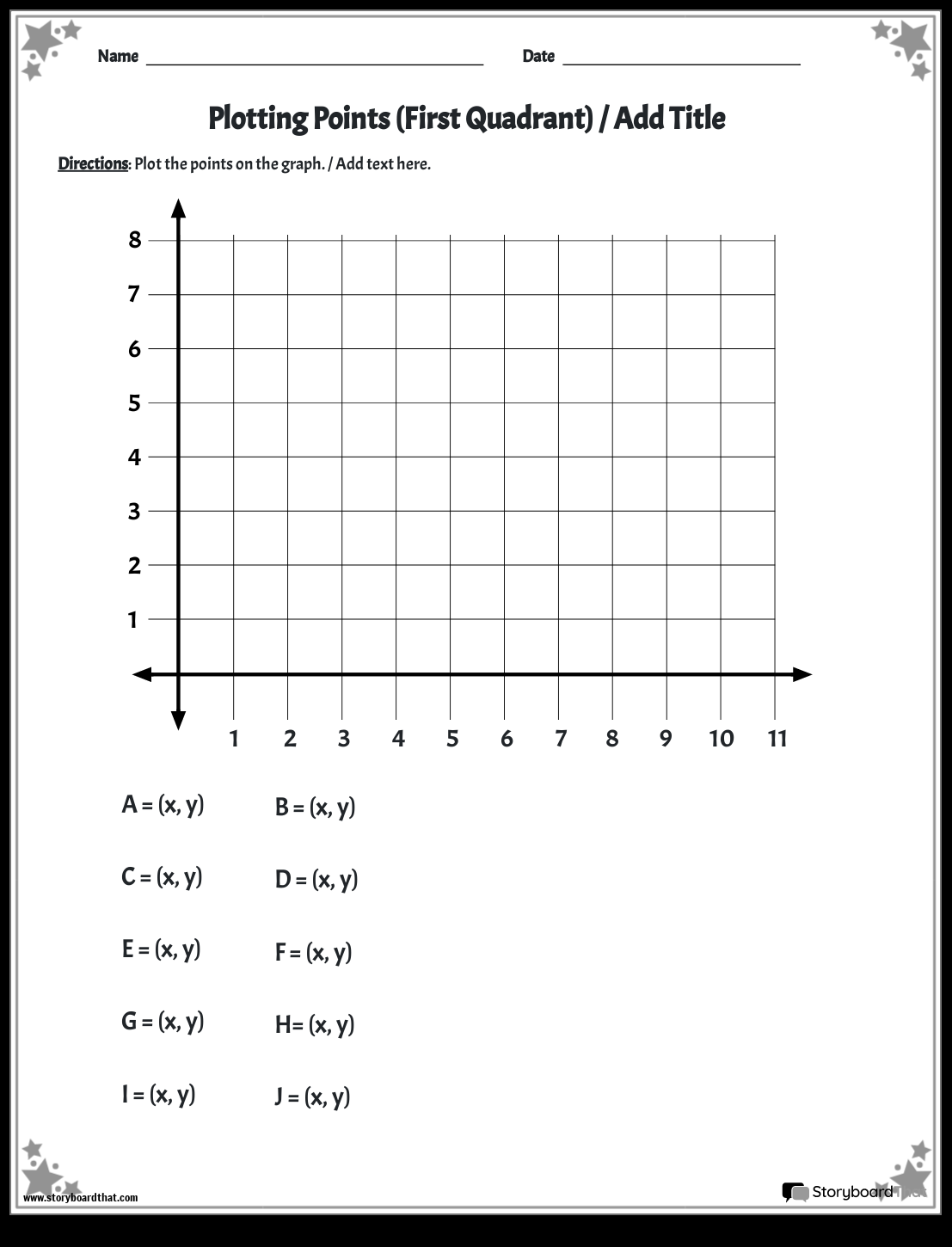 Free Coordinate Plane Worksheet Easy Graphing Worksheets Library