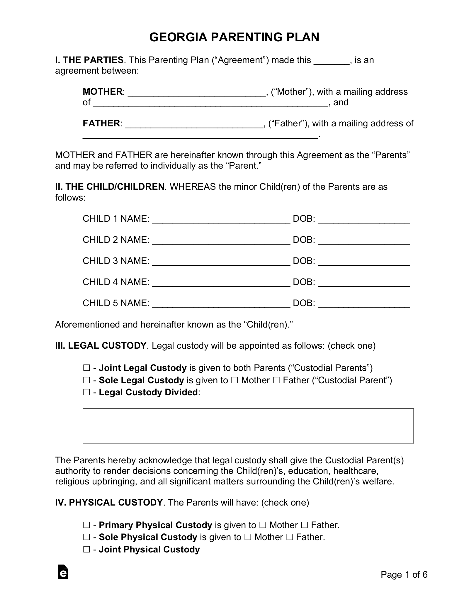 Free Child Support Modification Form PDF Word