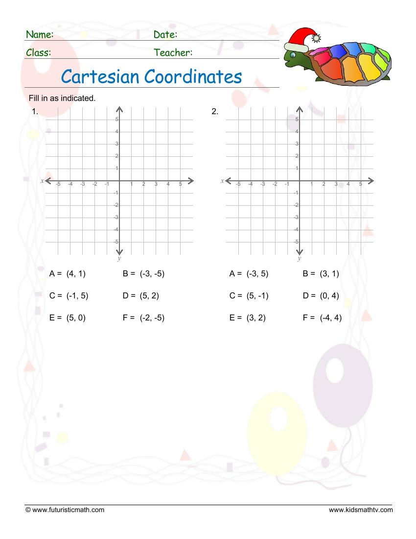 4 Free Spring Graphing Coordinate Plane Worksheets Our Family Code